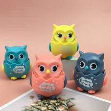 [READY STOCK] Twisted Owl Vehicle Cartoon Car Press to slide Press and go Toy for Children Kids